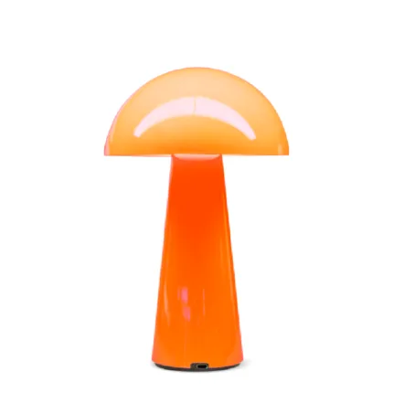 PIA HomeLite TL17PRO Oransje LED lampe soppformet. Oppladbar med trådløs sokkel.